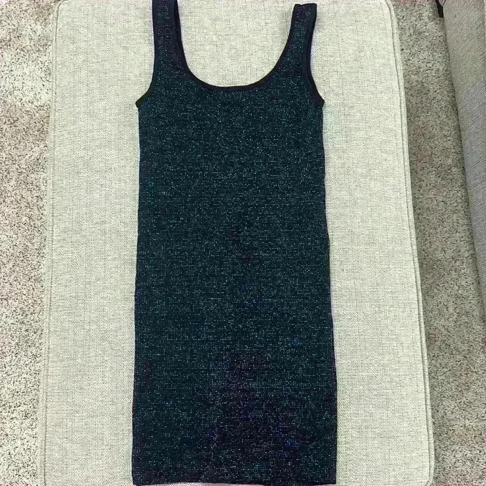 Zara Metallic Tank Dress